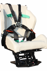 Shock mitigating boat seat with added comfort